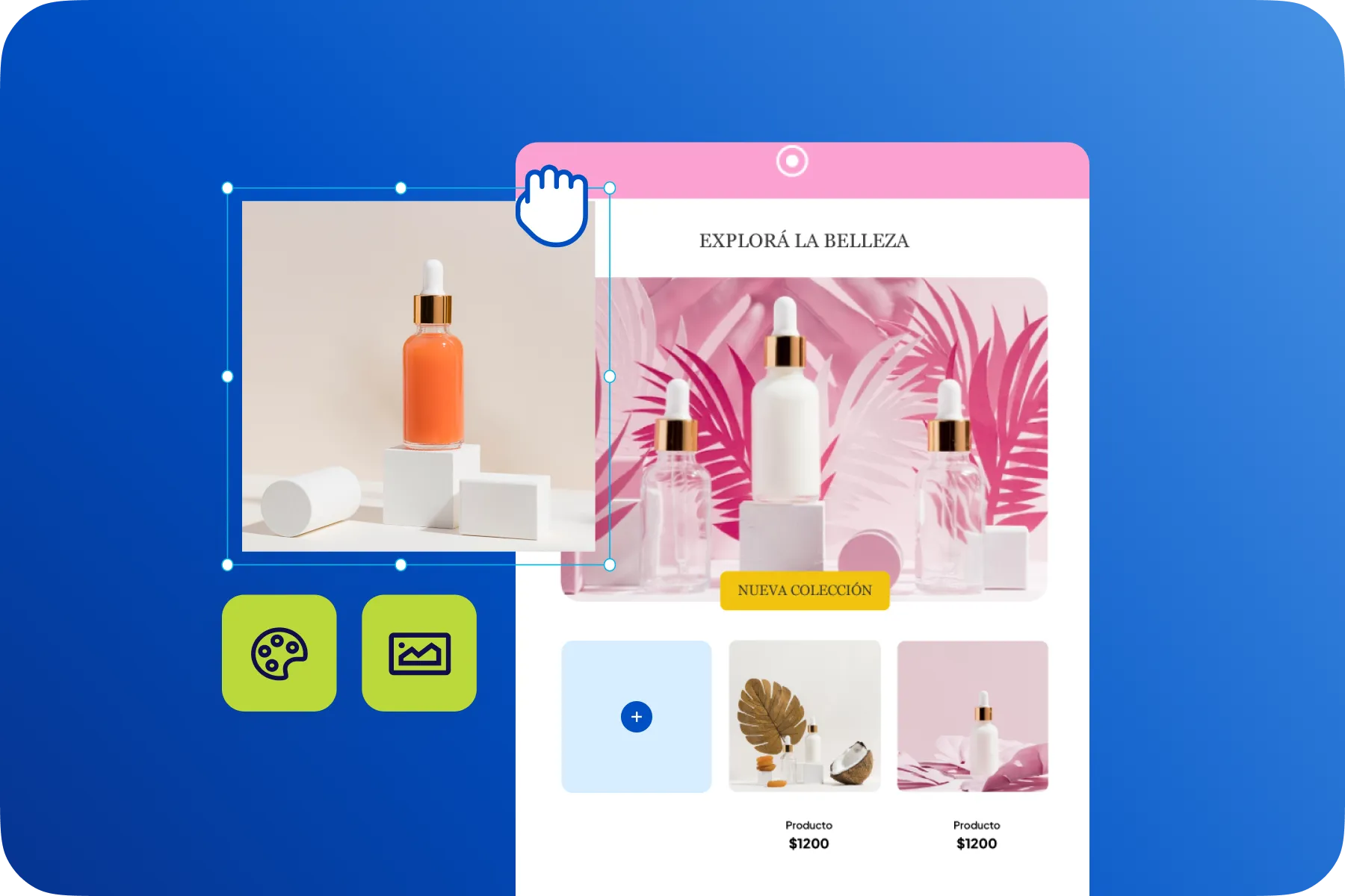 Imagen editor drag & drop
